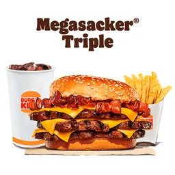 Combo Hamburguesa MegaStacker Triple