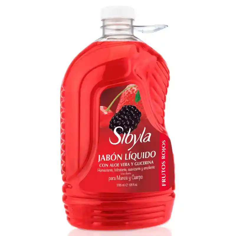 Sibyla Garrafa Jabón Líquido Frutos Rojos 3785 mL