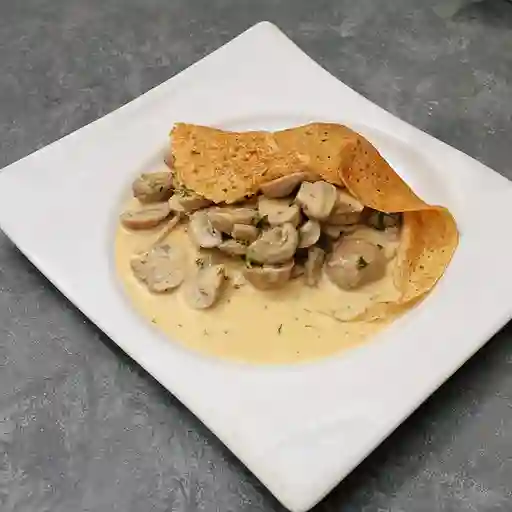 Pollo Queso Champiñones