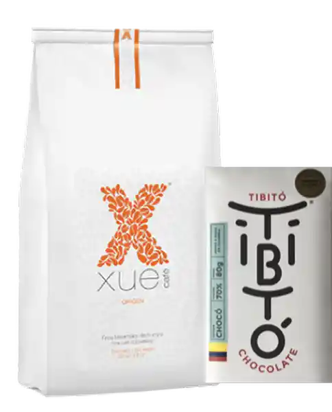 Kit Café Xue Origen 227 G + Chocolate Tibitó 2 U