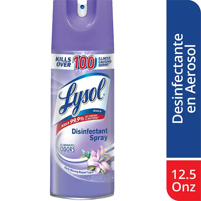 Lysol Desinfectante En Aerosol Morning Breeze 12 5Oz