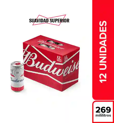 Budweiser Licor Cerveza x 12 Unidades.