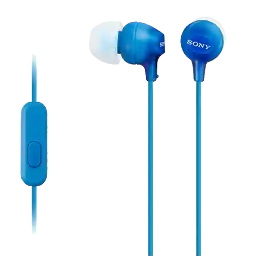Sony Mdrex15Ap Audfonos Interno Ligeros Azul