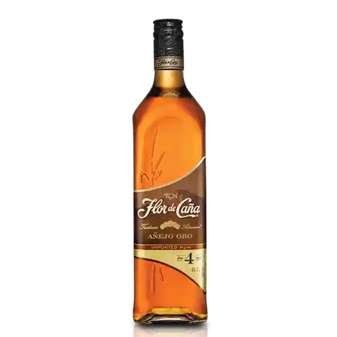 Flor De Caña Ron Añejo Oro 4 Años 750 Ml