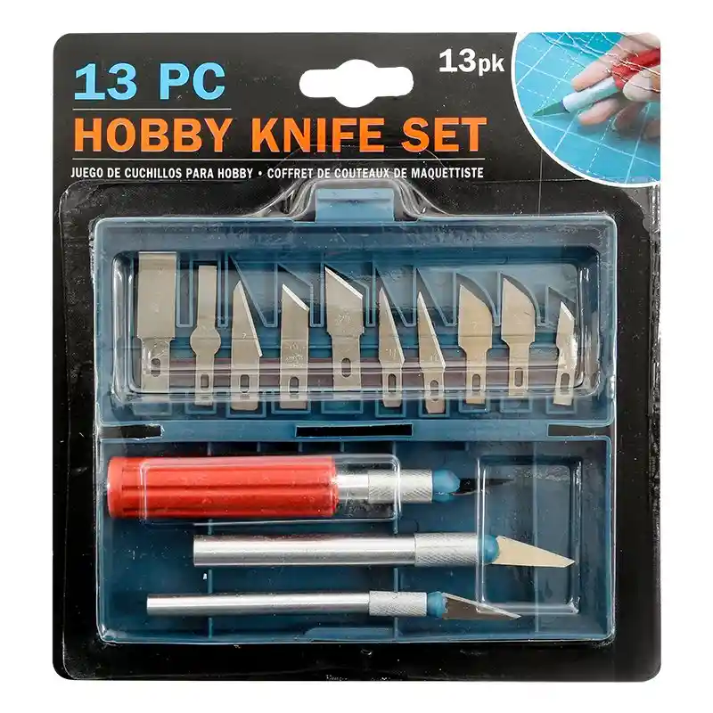 Incluye: Pinza de Aluminio y Mango de Agarre de Plástico de 3/8 '' 1 Und + Pinza de Aluminio y Mango de Metal de 3/8'' 1 Und + Pinza de Aluminio y Mango de Metal de 1/4'' 1 Und + Blade Cuchilla No. 2 2 Und + Blade Cuchilla No.7 1 Und + Blade Cuchilla No.10