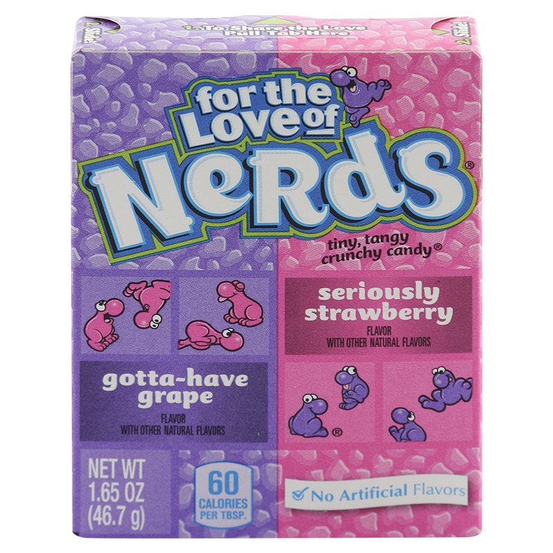 Nerds Caramelo Macizo Uva y Fresa 46.7g