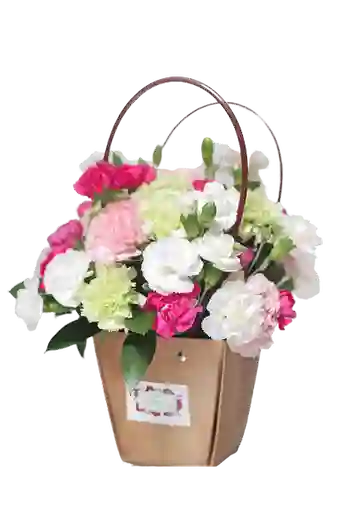 Caja Ecológica Con Flor Surtida