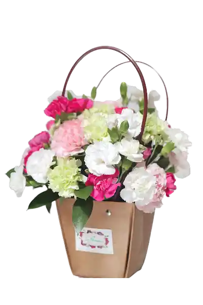 Caja Ecológica Con Flor Surtida