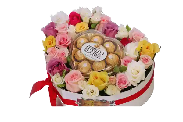Caja Corazón Rosa Mini