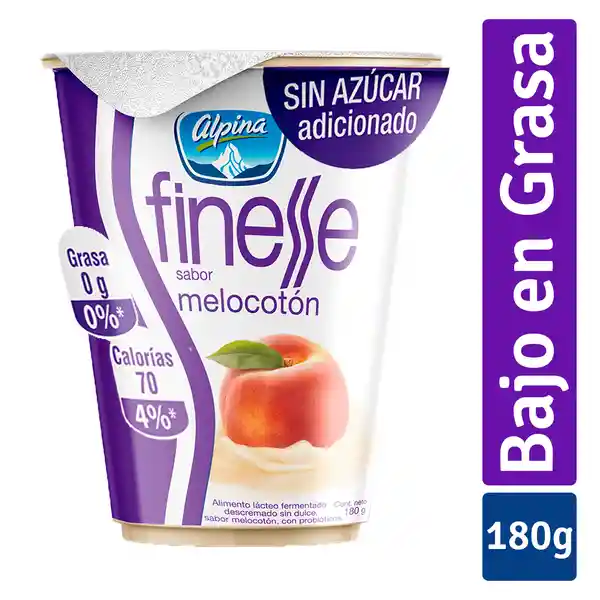 Finesse Yogurt Sabor Melocotón