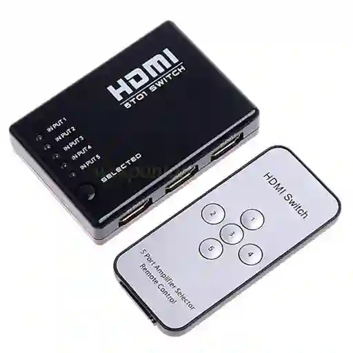 Hdmi Switch Multiplicador Selector 5x1 5 A 1 Full Hd 1080p