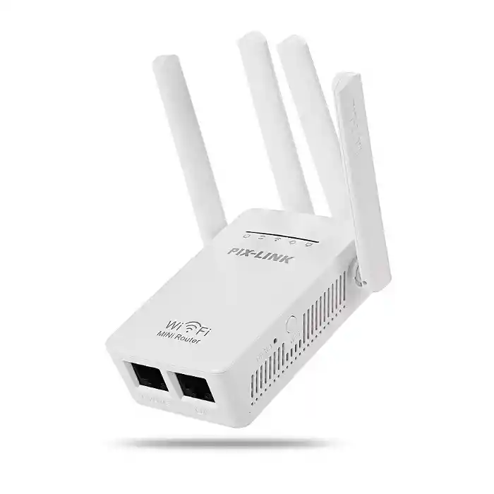 Extensor Rango Wifi Repetidor PixLink WR09 Amp cuatro antenas