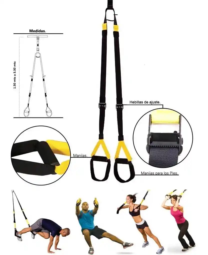 Kit De Entrenamiento De Suspension Trx Fit