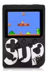 Mini Consola Retro De Bolsillo Sup Game 400 Juegos control negro