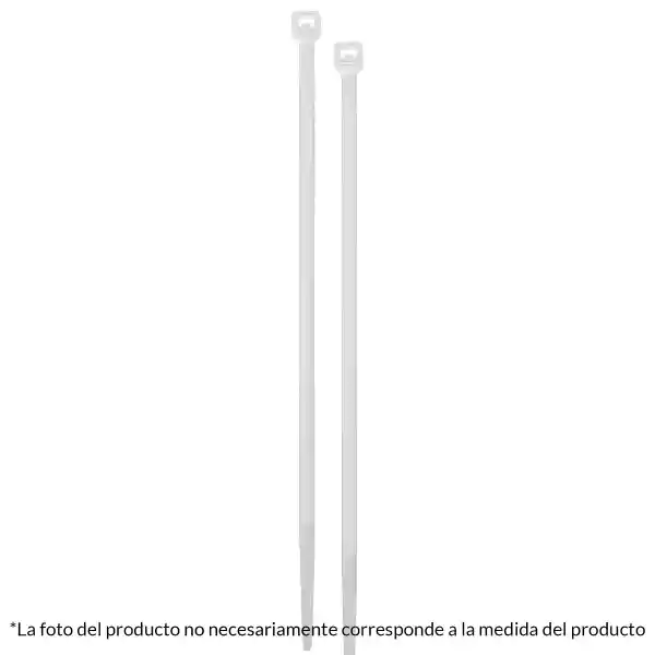 Abrazadera Amarre Plástico 20Cm 18Lb Blanco