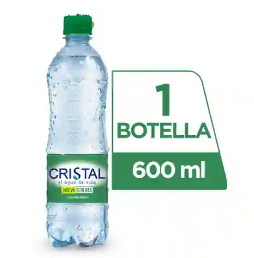 Agua Cristal con Gas 500 ml