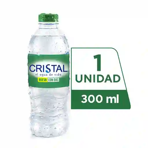 Agua Cristal con Gas 300 ml