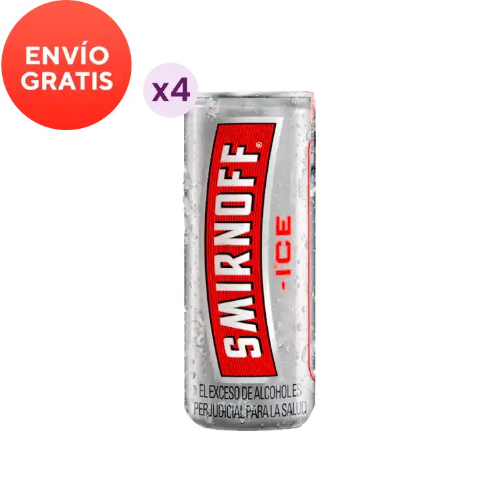 Smirnoff Ice X 4 Latas X 250 Ml