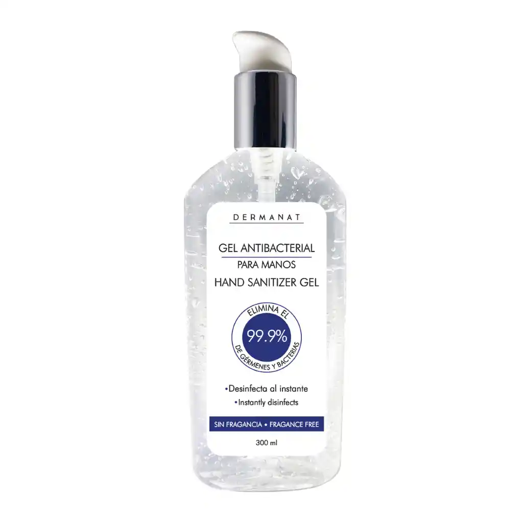 Gel Antibacterial con glicerina de 300 ML