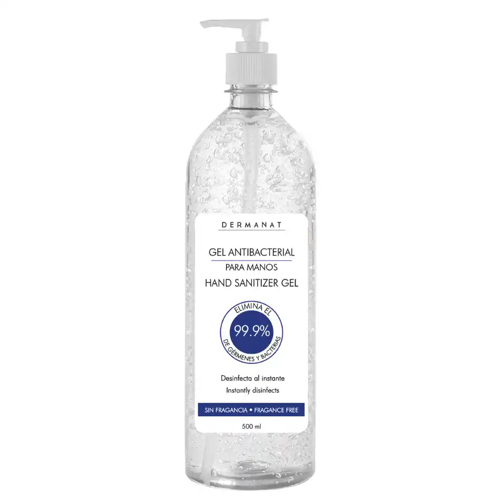 Gel Antibacterial con glicerina de 500 ML