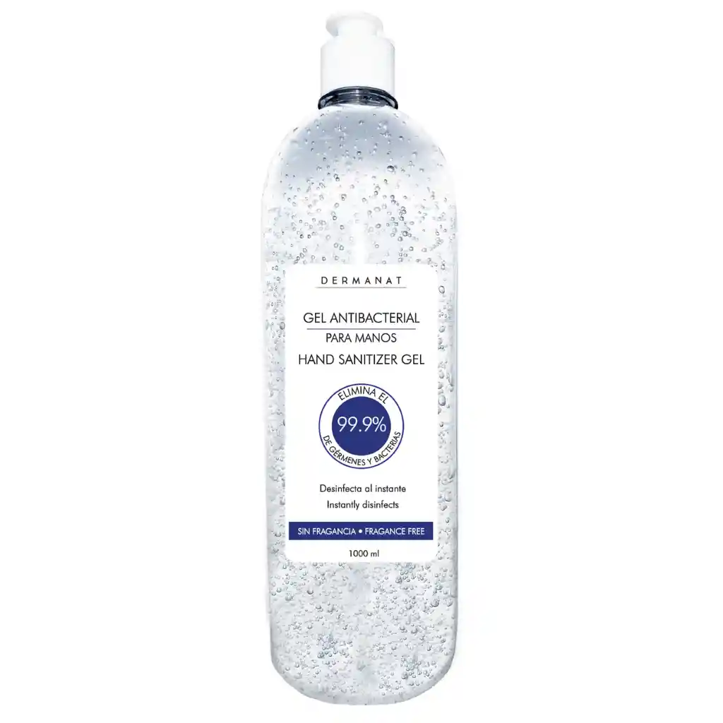 Gel Antibacterial con glicerina de 1 000 ML