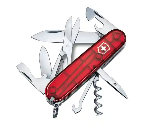 Victorinox Navaja Climber Rojo Transparente