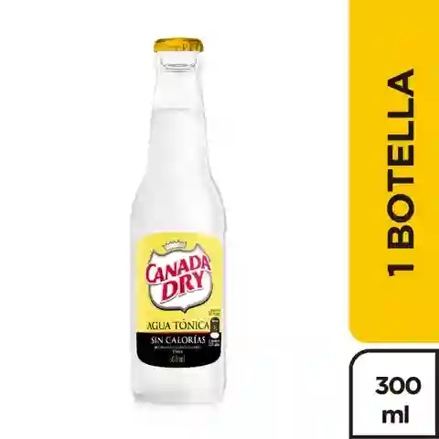 Agua Tónica Canada Dry Cero Calorías x 300 mL