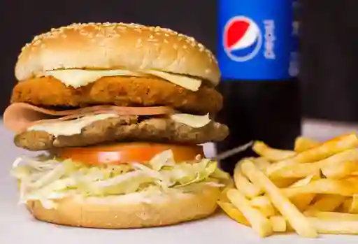 Hamburguesa Doble Mixta