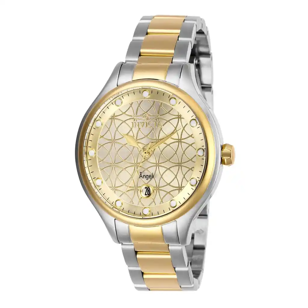Invicta Reloj Angel Para Mujer 38 mm Acero Inox Dorado 7314