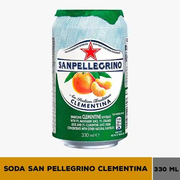 San Pellegrino Soda Italianaclementina 330 Ml X 1 U