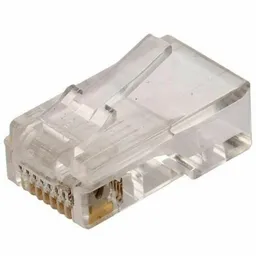 Plug Telefónico Modular Rj45 de 8 Contactos Para Cable Plano