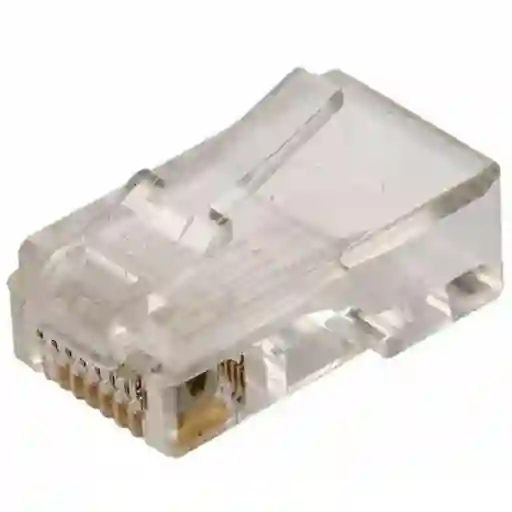 Plug Telefónico Modular Rj45 de 8 Contactos Para Cable Plano