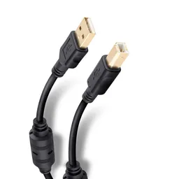 Cable Elite Usb a Usb Tipo B de 1.8 m Con Conectores Dorados