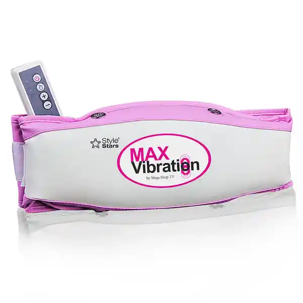 Faja Reductora Max Vibration Cinturón Vibrador-Masajeador Fucsia