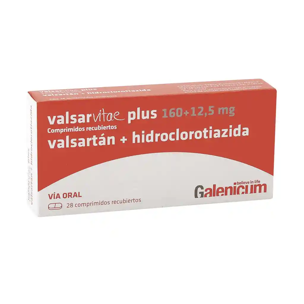 Valsarvitae Plus Antihipertensivo Oral en Comprimidos Recubiertos 