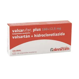 Valsarvitae Plus Antihipertensivo Oral en Comprimidos Recubiertos 