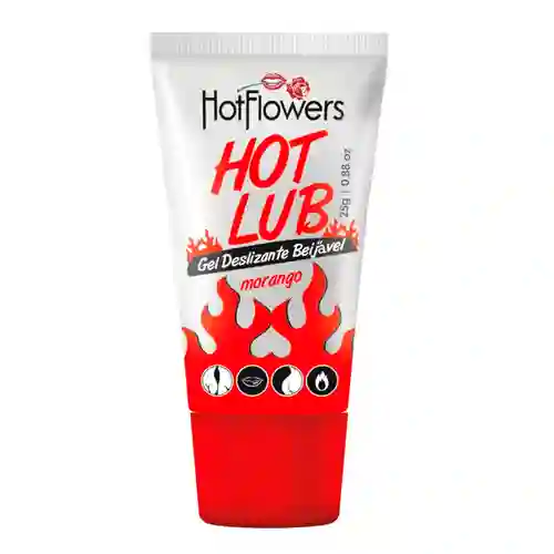 HOT FLOWERS Lubricante Caliente Hot Lub Fresa |