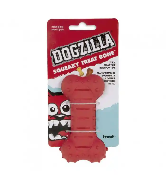 Squeaky Treat Bone Hueso