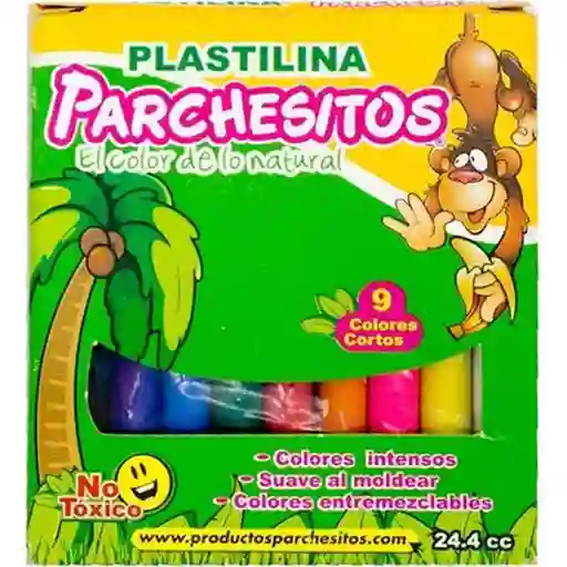 Parchesitos Plastilina de Colores Cortos