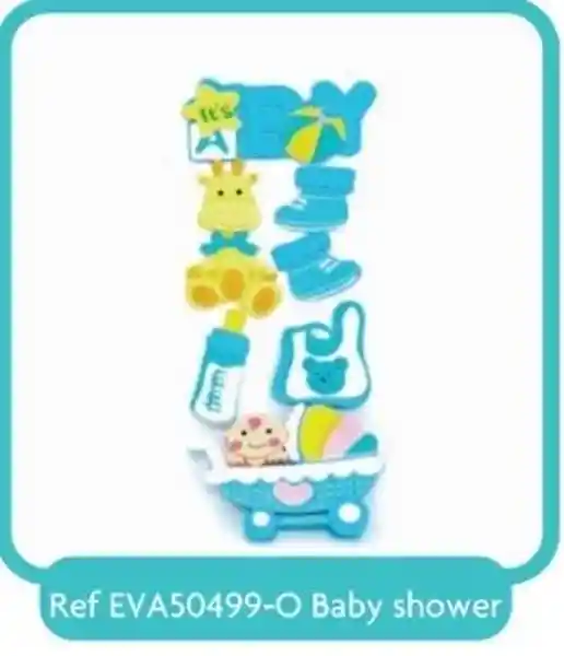 Evacolor Figura Adhesiva Baby Shower 3D Eva540499-O