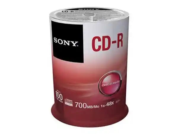 Sony Cd R 700Mb 48X Spindle 100 U