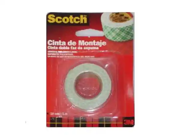 Scotch Cinta 3 m Doble Faz Espuma 4032