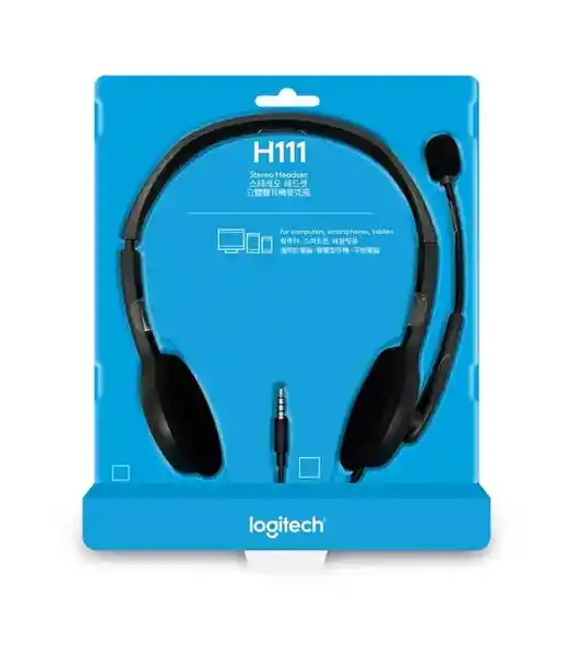 Logitech Audífono 3.5 mm 981-000612 H111