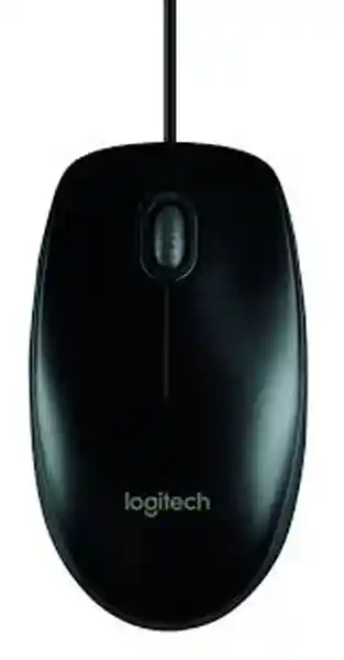 Logitech Mouse Óptico Negro M90