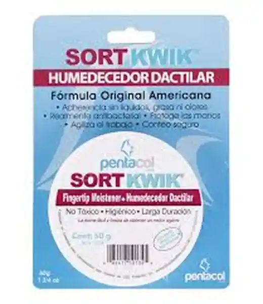 Pentacol Humedecedor Dactilar Sortkwik