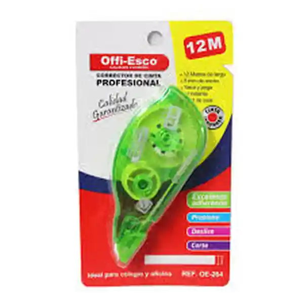 Offi-Esco Corrector de Cinta de Oe-264 12 m