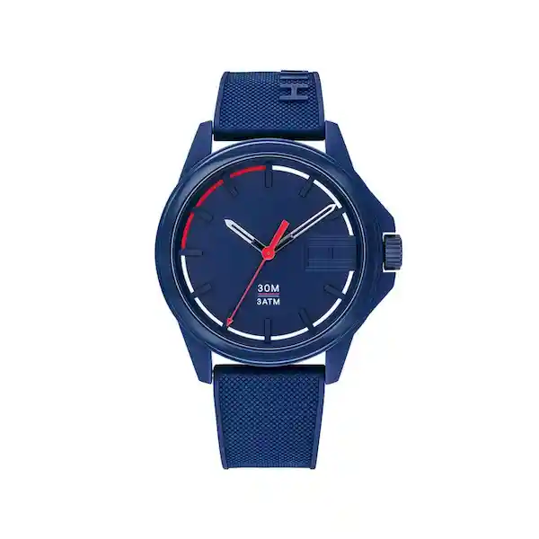 Tommy Hilfiger Reloj Sneaker Para Hombre de Resina Azul 42 mm