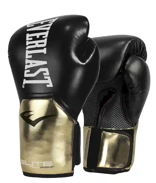 Everlast Guante de Box Elite Black/Gold 12 Oz