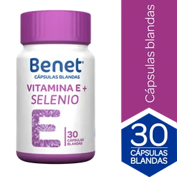 Vitamina E Benet+ Selenio En Capsulas Blandas