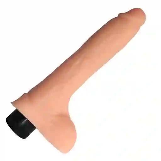 Sexcretos Vibrador Real Piel8,4" Con Testiculos-